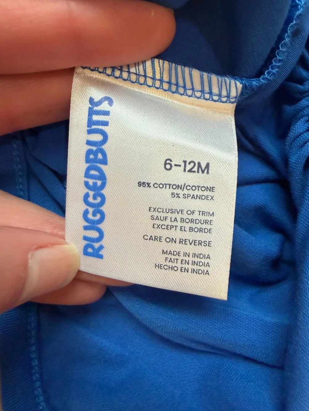 NWT RuggedButts Vibrant Blue Casual Short Sleeve Henley Bodysuit boys 6-12M
